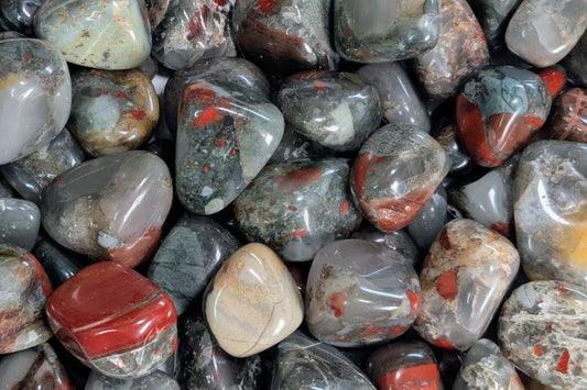 African Bloodstone Tumbled - Set of 5