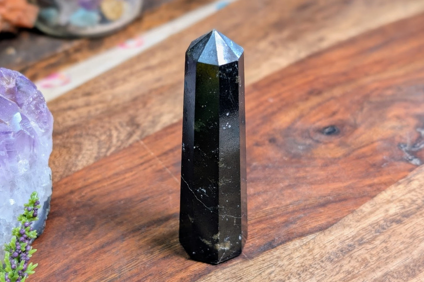 Black Tourmaline Point 3"