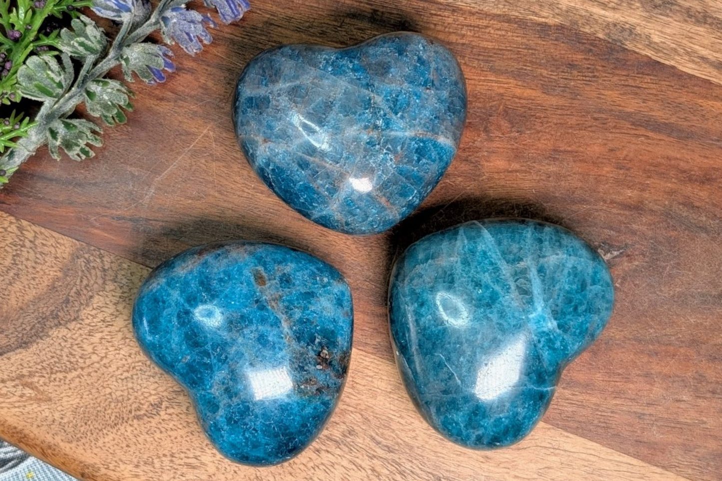 Blue Apatite Heart