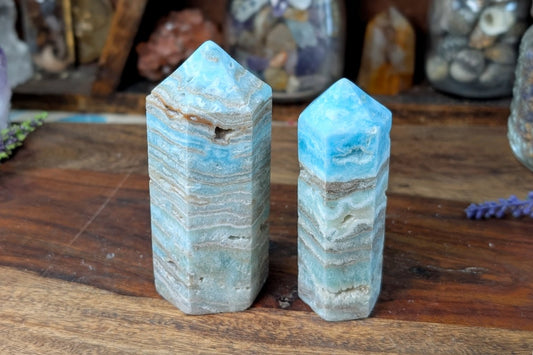 Blue Aragonite Point