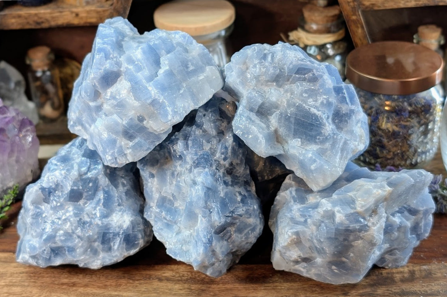 Blue Calcite Rough