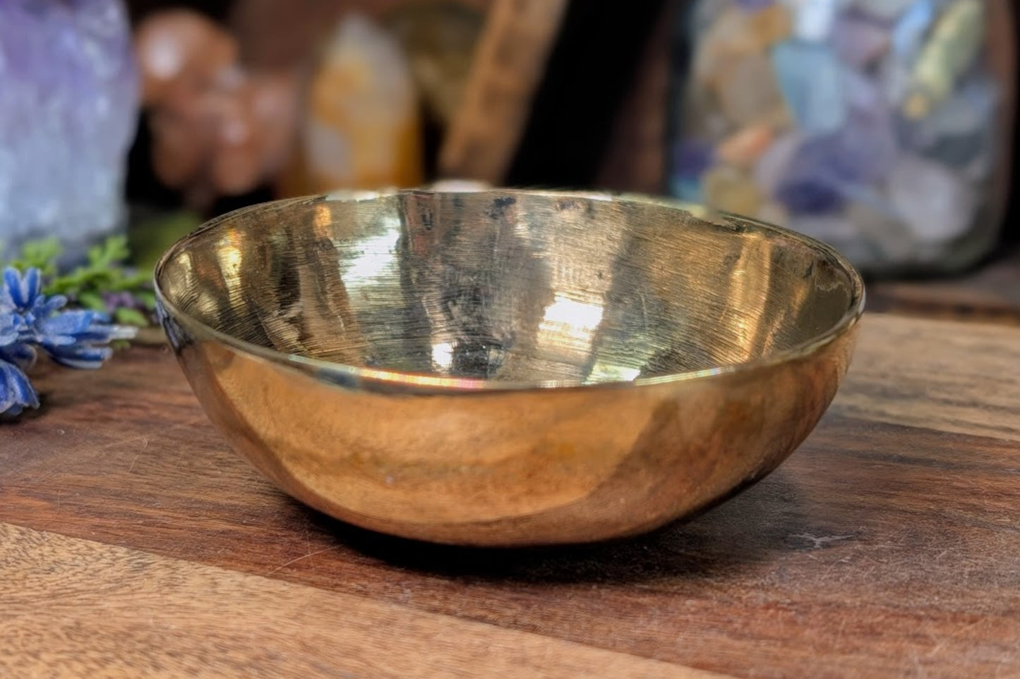 Brass Hand-Shaped Bowl 3"