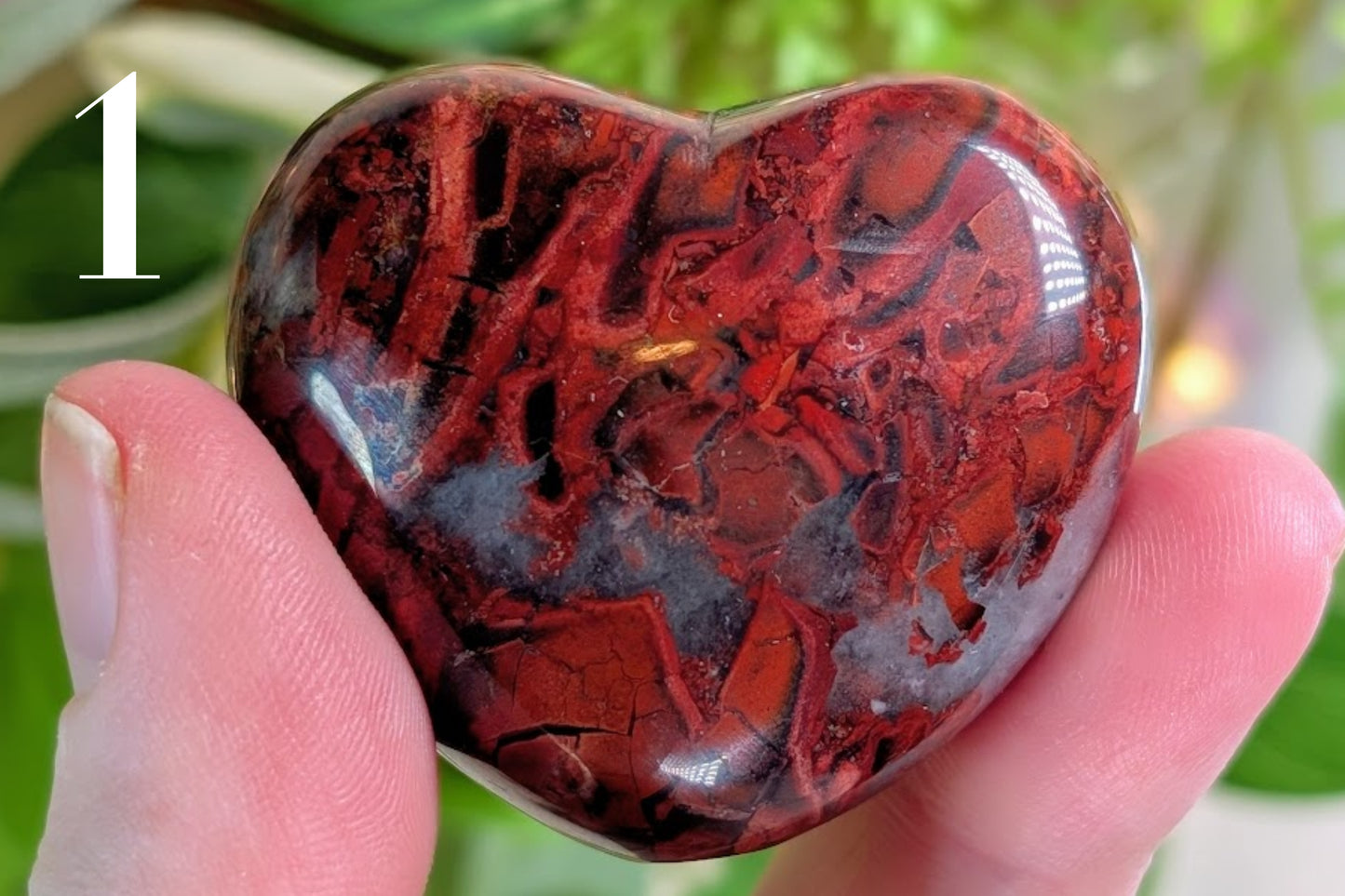 Brecciated Jasper Heart