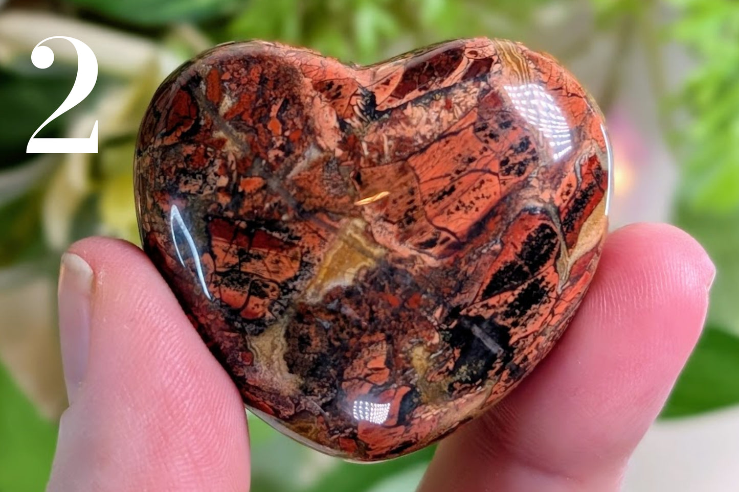 Brecciated Jasper Heart