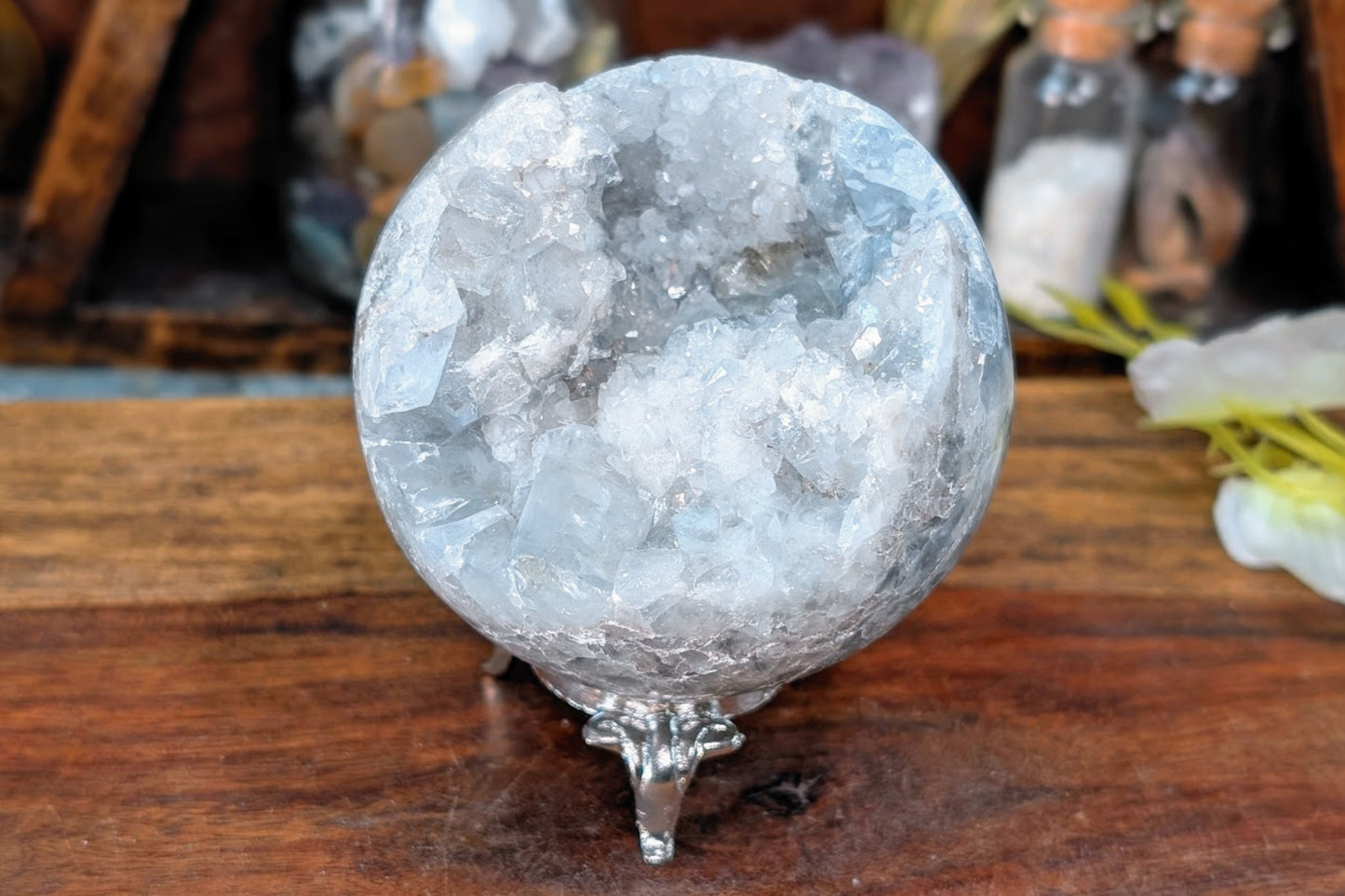 Celestite Cluster Sphere