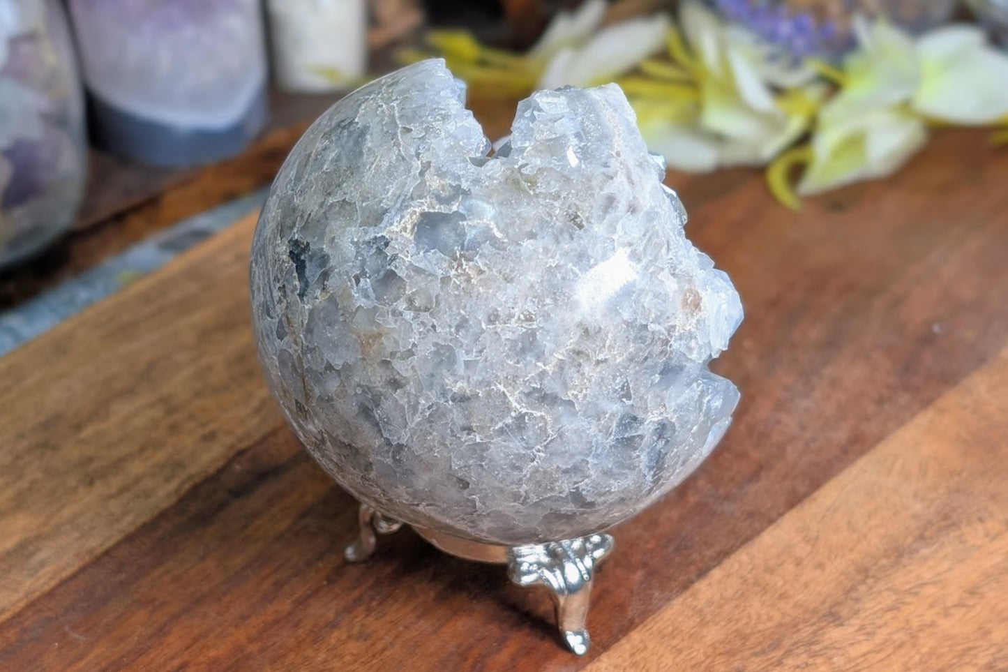 Celestite Cluster Sphere