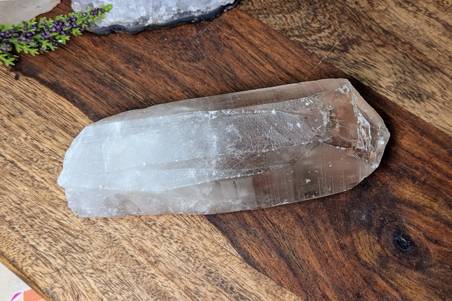 Clear Quartz Rough Point 6 oz