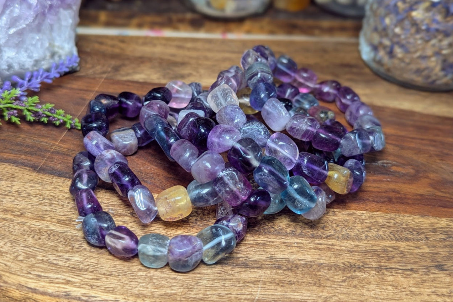 Fluorite Tumbled Bracelet