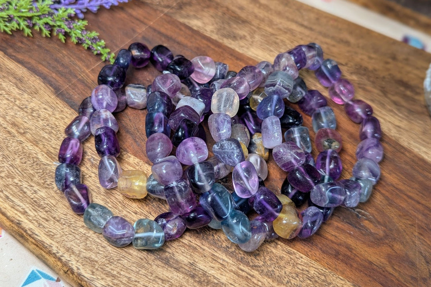 Fluorite Tumbled Bracelet