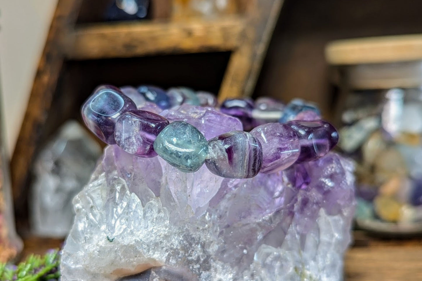 Fluorite Tumbled Bracelet