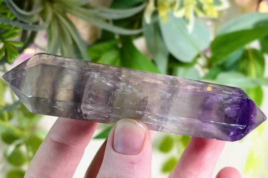 Fluorite Double Terminated Point 4"