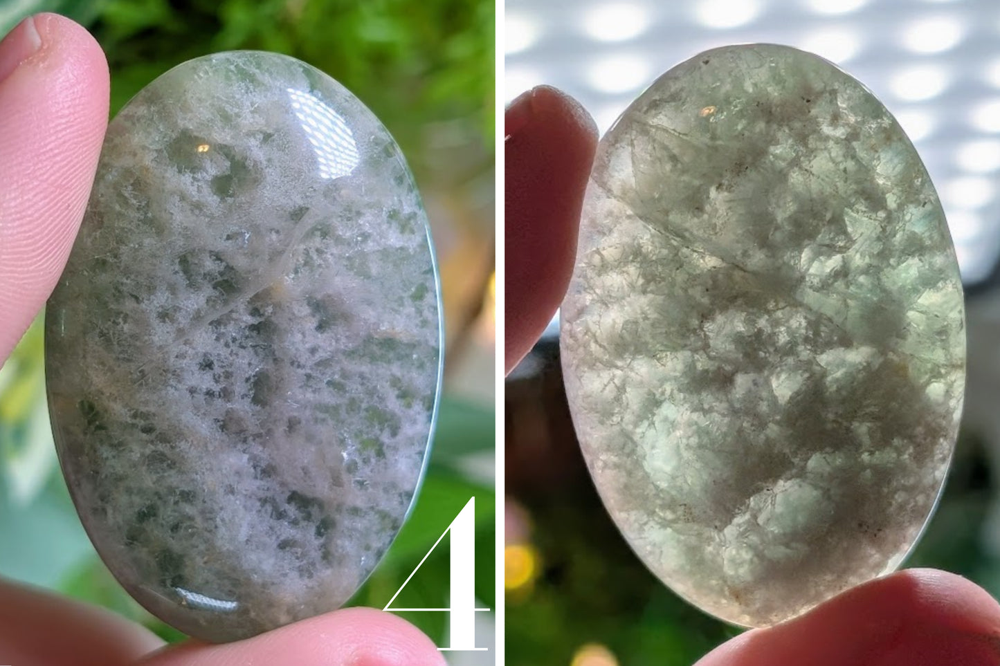 Fluorite Palm Stone 2"