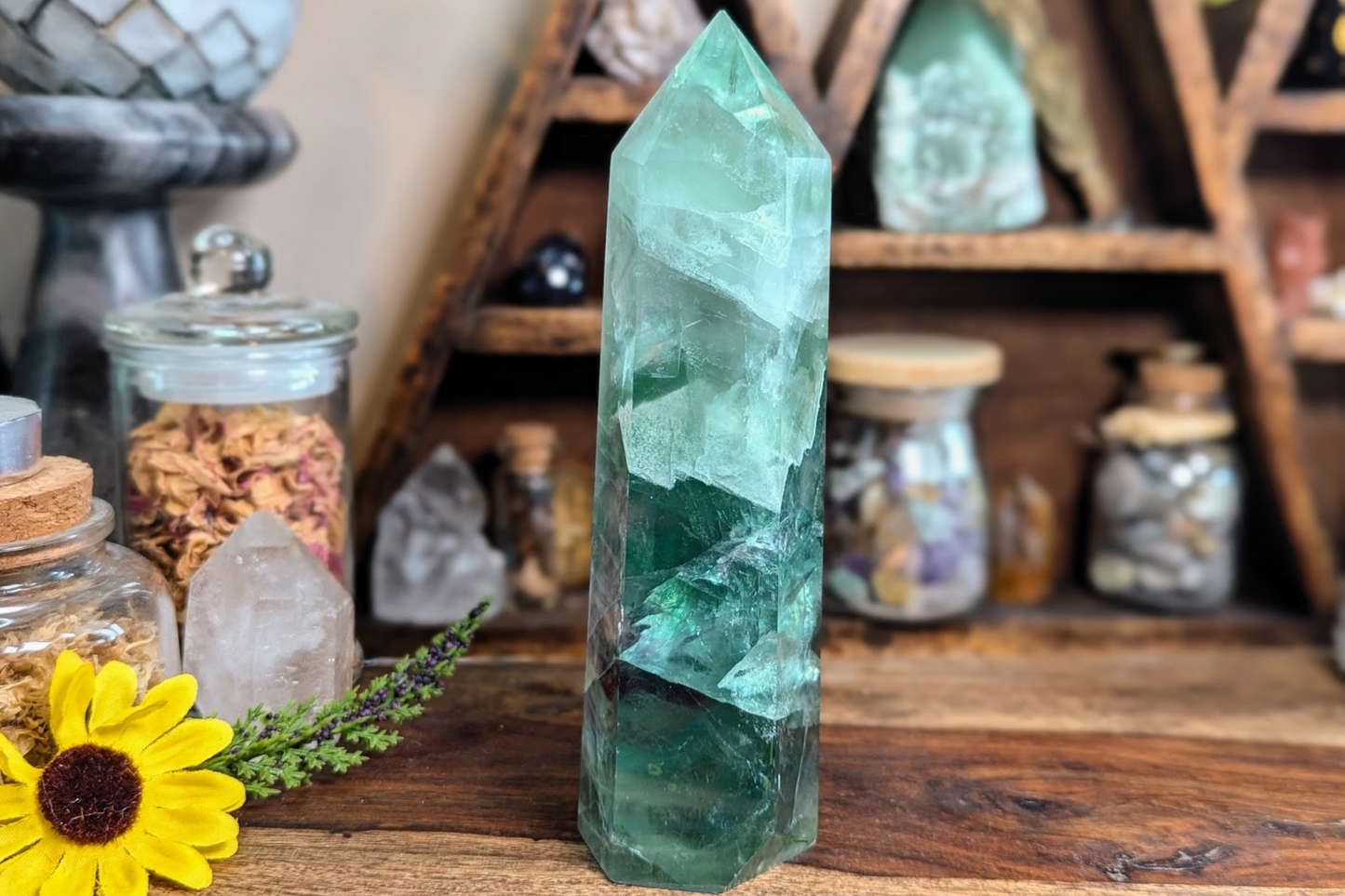 Fluorite Point 6"