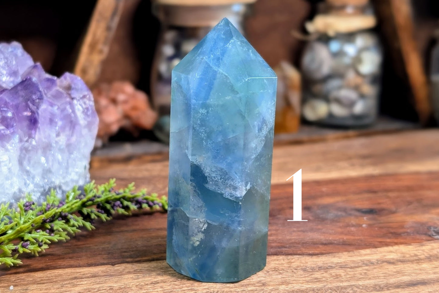 Fluorite Point 3"