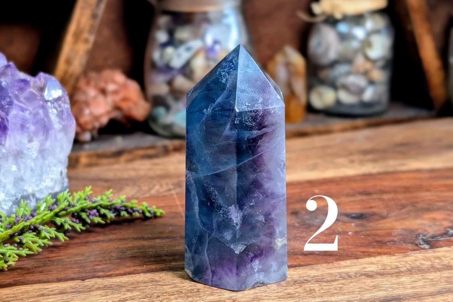 Fluorite Point 3"