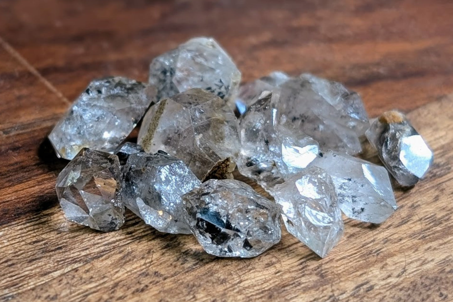 Herkimer Diamonds with Petroleum Inclusions - 5 gm Bag