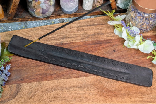 Black Mango Wood Incense Holder