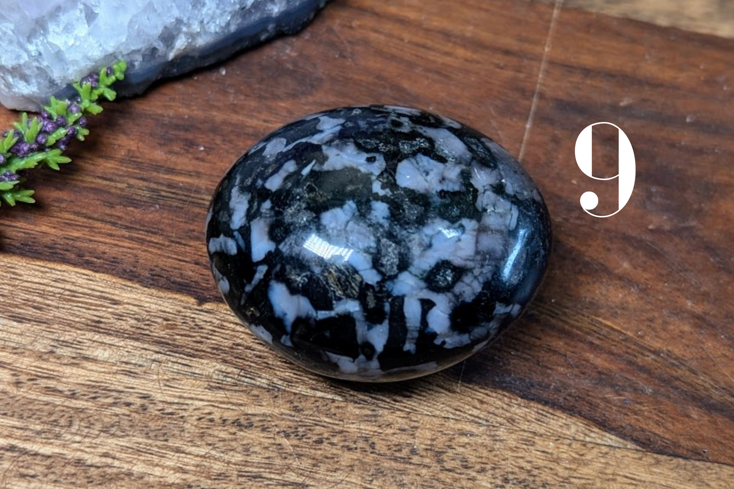 Merlinite (Indigo Gabbro) Palm Stone