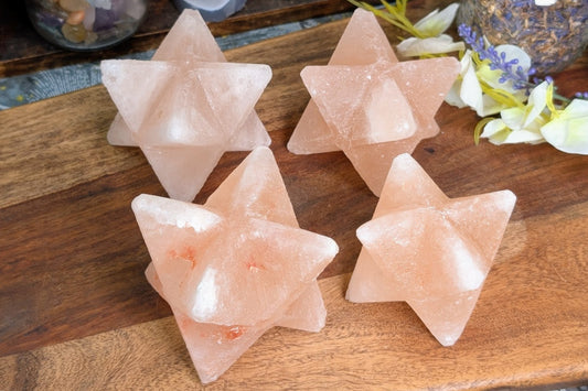 Pink Himalayan Salt Star Tetrahedron