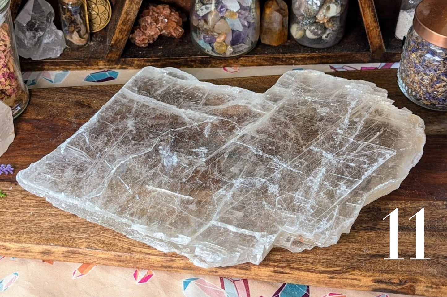 Clear Selenite Slab