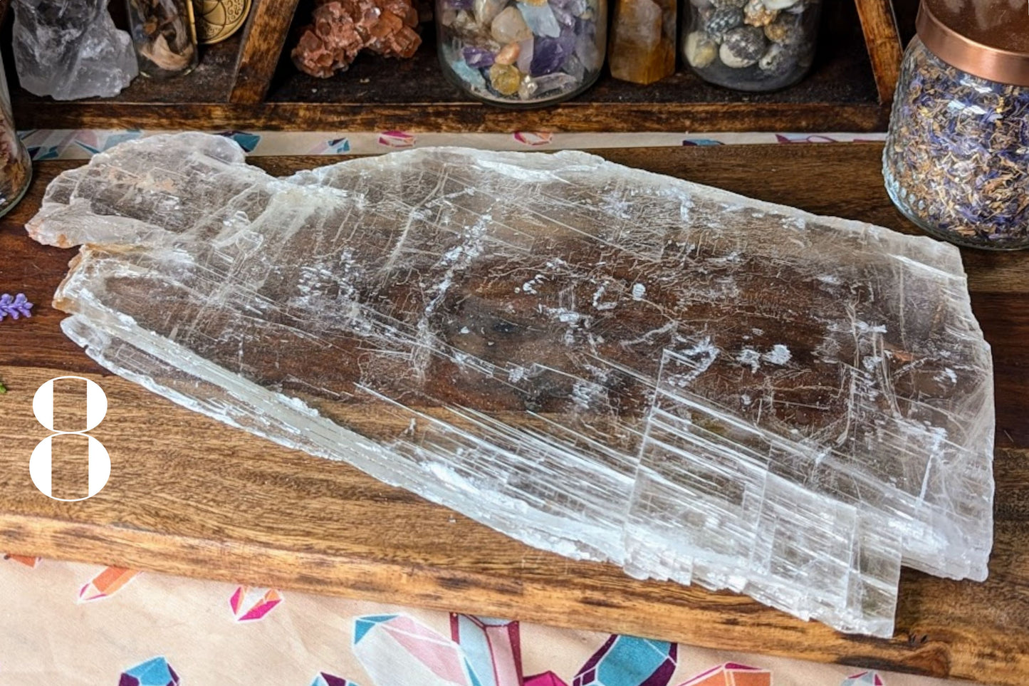 Clear Selenite Slab