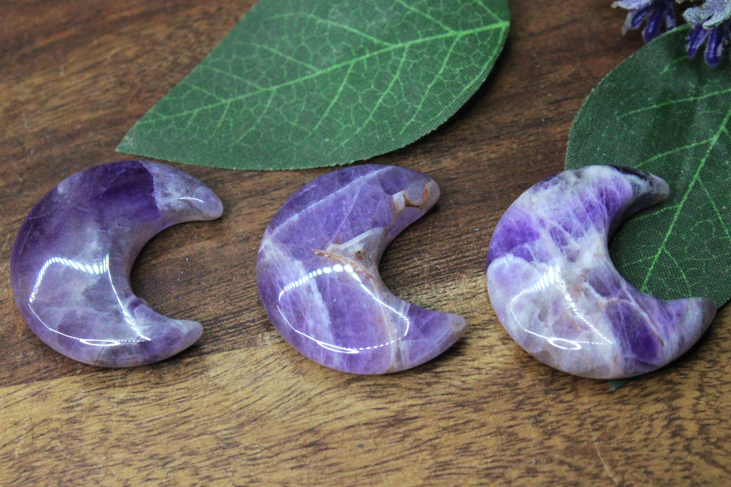 Amethyst Crescent Moon