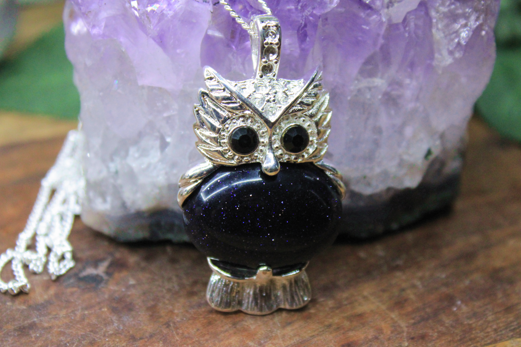 Blue on sale owl necklace