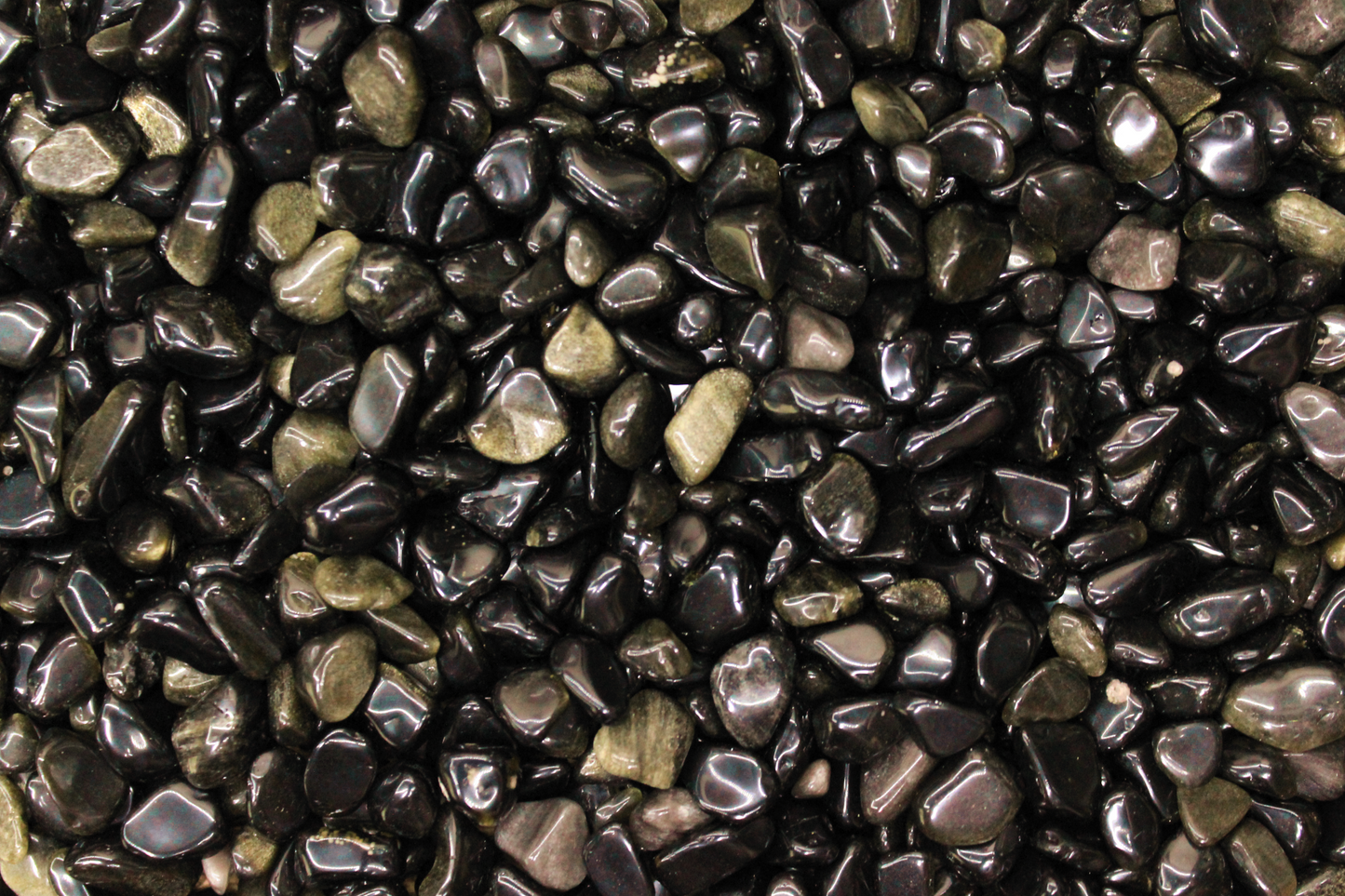 Gold Sheen Obsidian Chips - 2 oz Bag